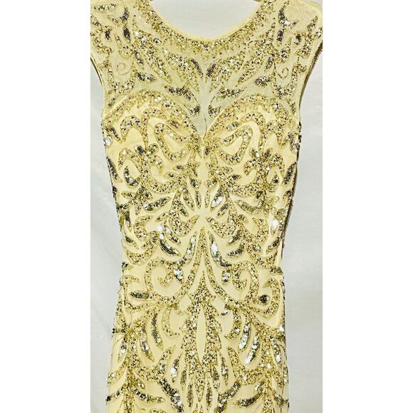 Elegant Y2k White Lace & Silver Dazzling Sequenced Dress - Picture 7 of 12